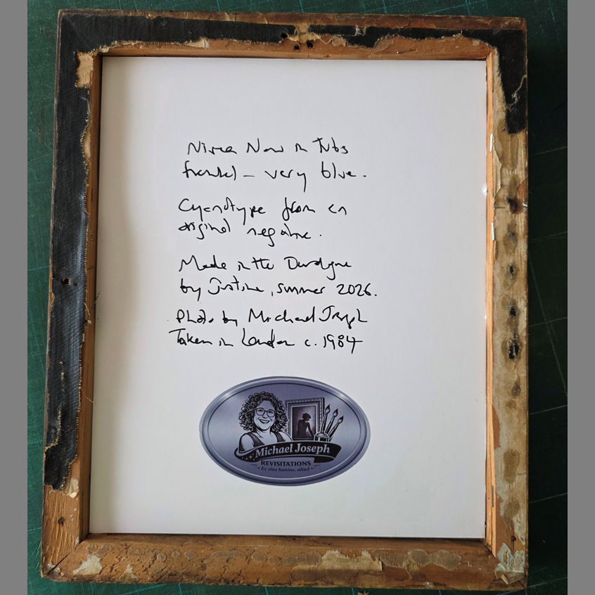 Nivea now in tubs framed cyanotype - Image 2